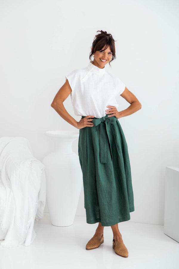 Tulliah Linen Skirt