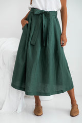 Tulliah Linen Skirt