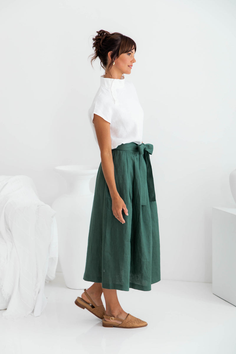 Tulliah Linen Skirt