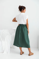 Tulliah Linen Skirt