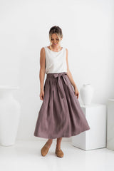 Tulliah Linen Skirt