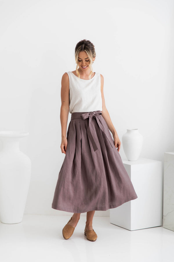 Tulliah Linen Skirt