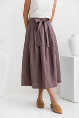 Tulliah Linen Skirt