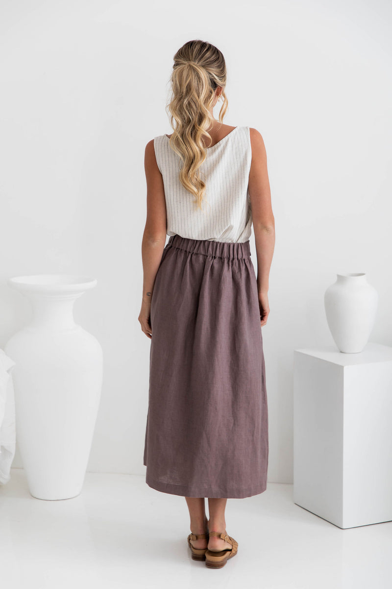 Tulliah Linen Skirt