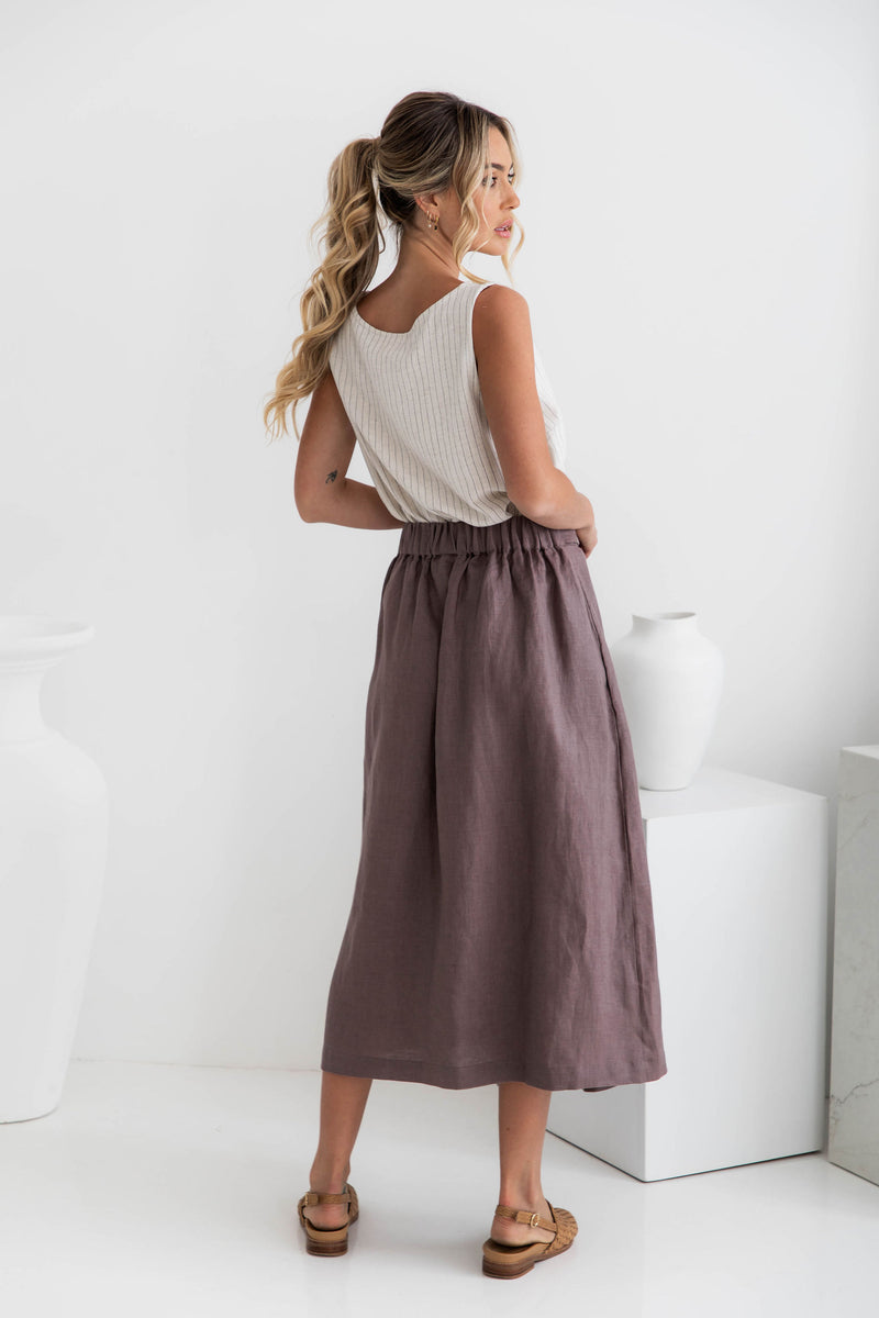 Tulliah Linen Skirt